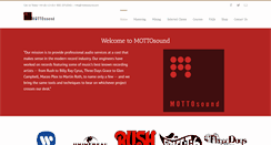 Desktop Screenshot of mottosound.com