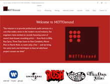 Tablet Screenshot of mottosound.com